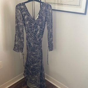 Diane von Furstenberg Size 4 Wrap Dress with asymmetrical bottom